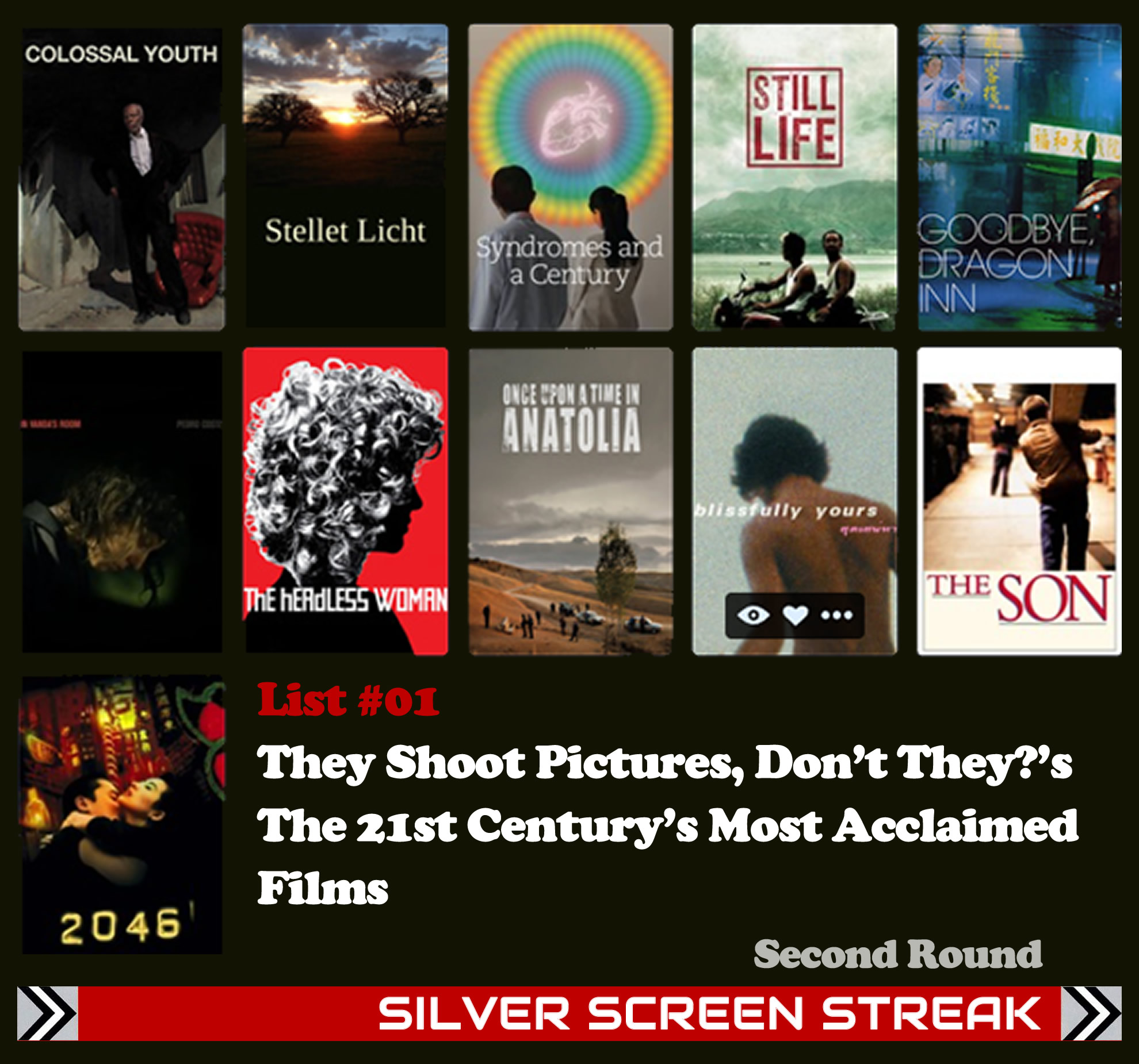 Silver Screen Streak Round 2, List #01: TSPDT 21st Century